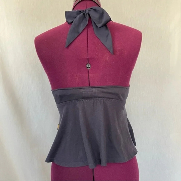 Colcci Navy Blue Tie Up Halter Top - Picture 2 of 8